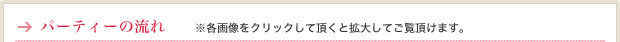 パーティーの流れ